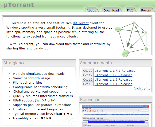 utorrent, 