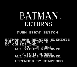 Dendy, nes, famicom, Batman Returns