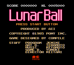 Dendy, NES, Famicom, lunar, ball