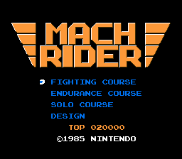 Dendy, nes, famicom, Mach Rider, The