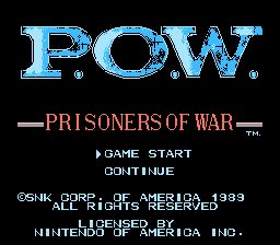 Dendy, nes, famicom, POW - Prisoners of War