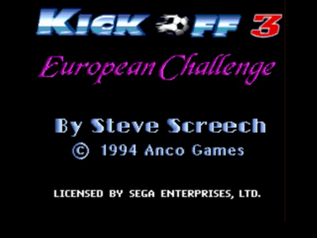 Sega, Kick Off 3 - European Challenge